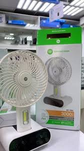 Portable Rechargeable Fan – Mini Click Fan LED Light - Image 2