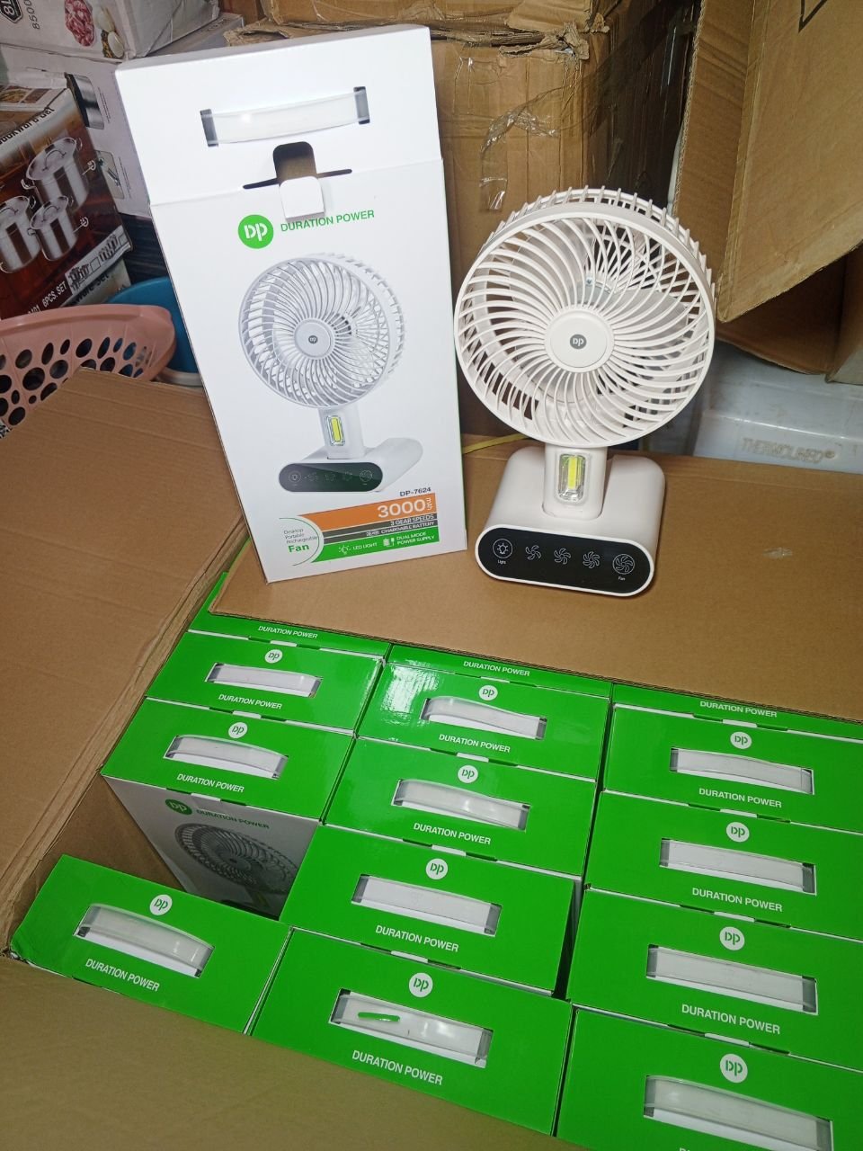 Portable Rechargeable Fan – Mini Click Fan LED Light - Image 3