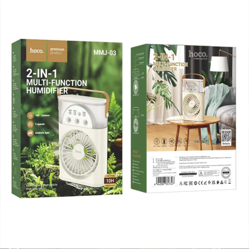 Hoco MMJ-03, (2 in 1) Multi-Function Humidifier Rechargeable - Image 2