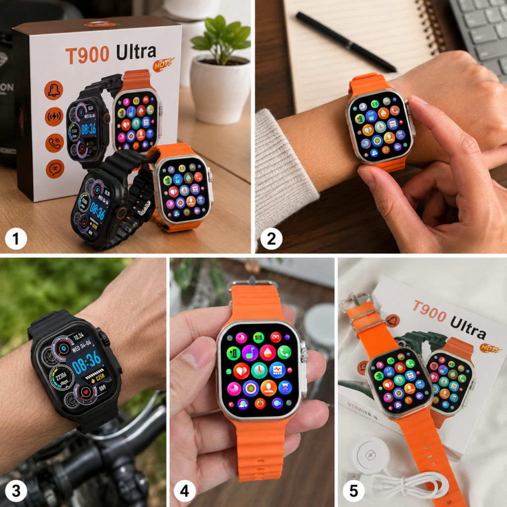 T900 Ultra Smart Watch Black