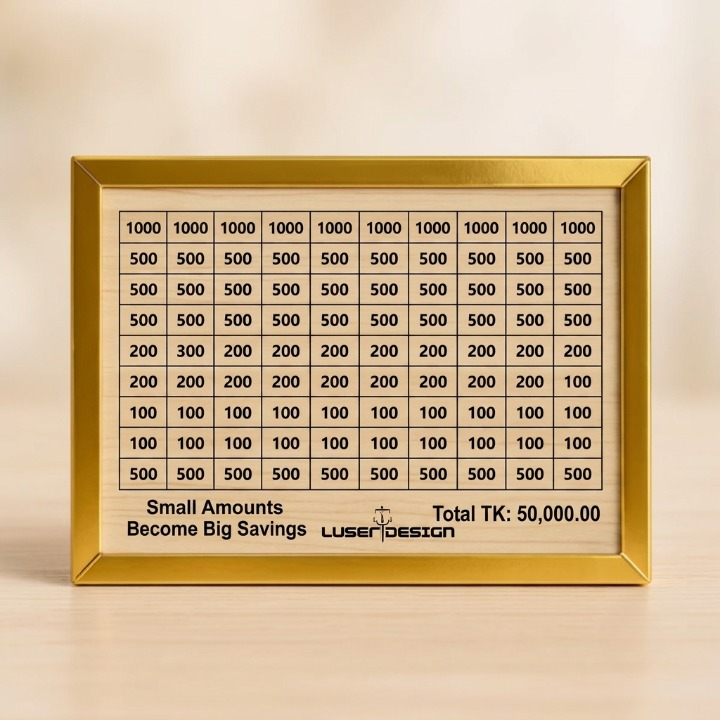 Money Saving Box – কাঠের সেভিং বক্স