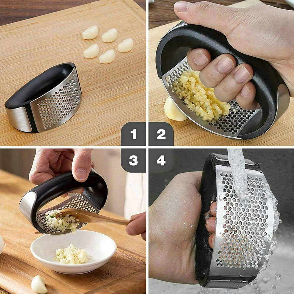 Stainless Steel Garlic Crusher